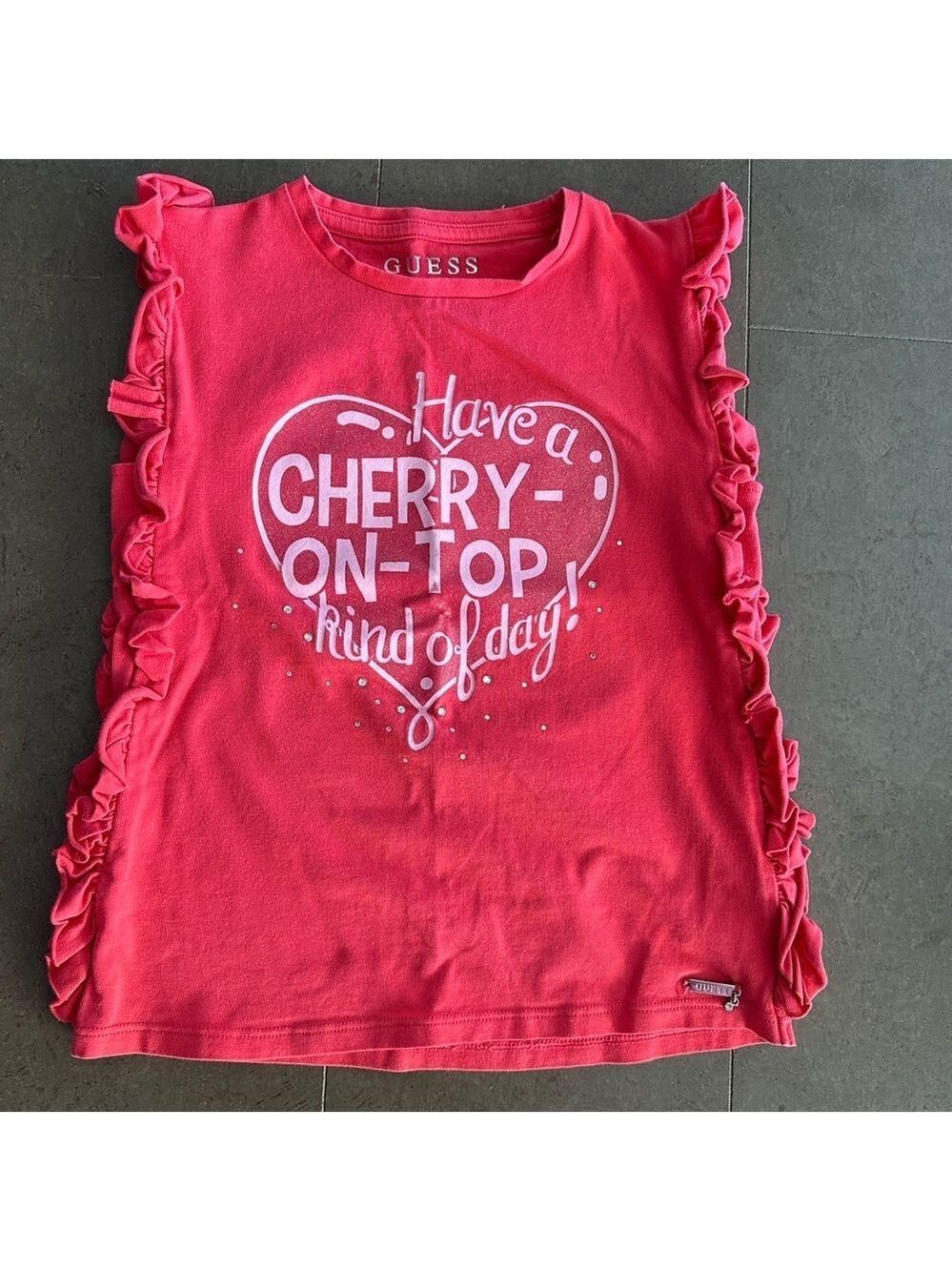 GUESS Cherry-On-Top Shirt size 7